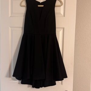 ASOS black fit and flare size 6 zippered dress 👗